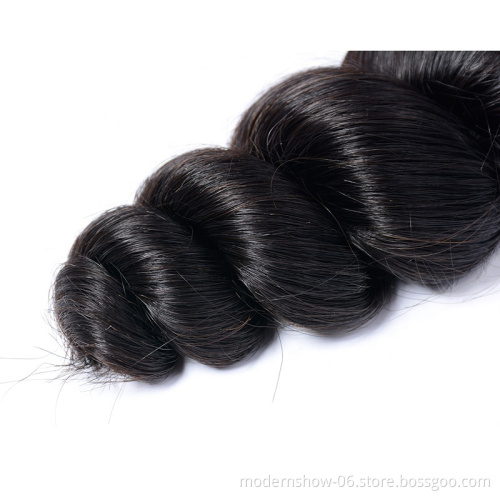 Double Weft Brazilian Cuticles Aligned Virgin hair loose wave,Unprocessed Raw Virgin Human Hair Loose Weave Bundles